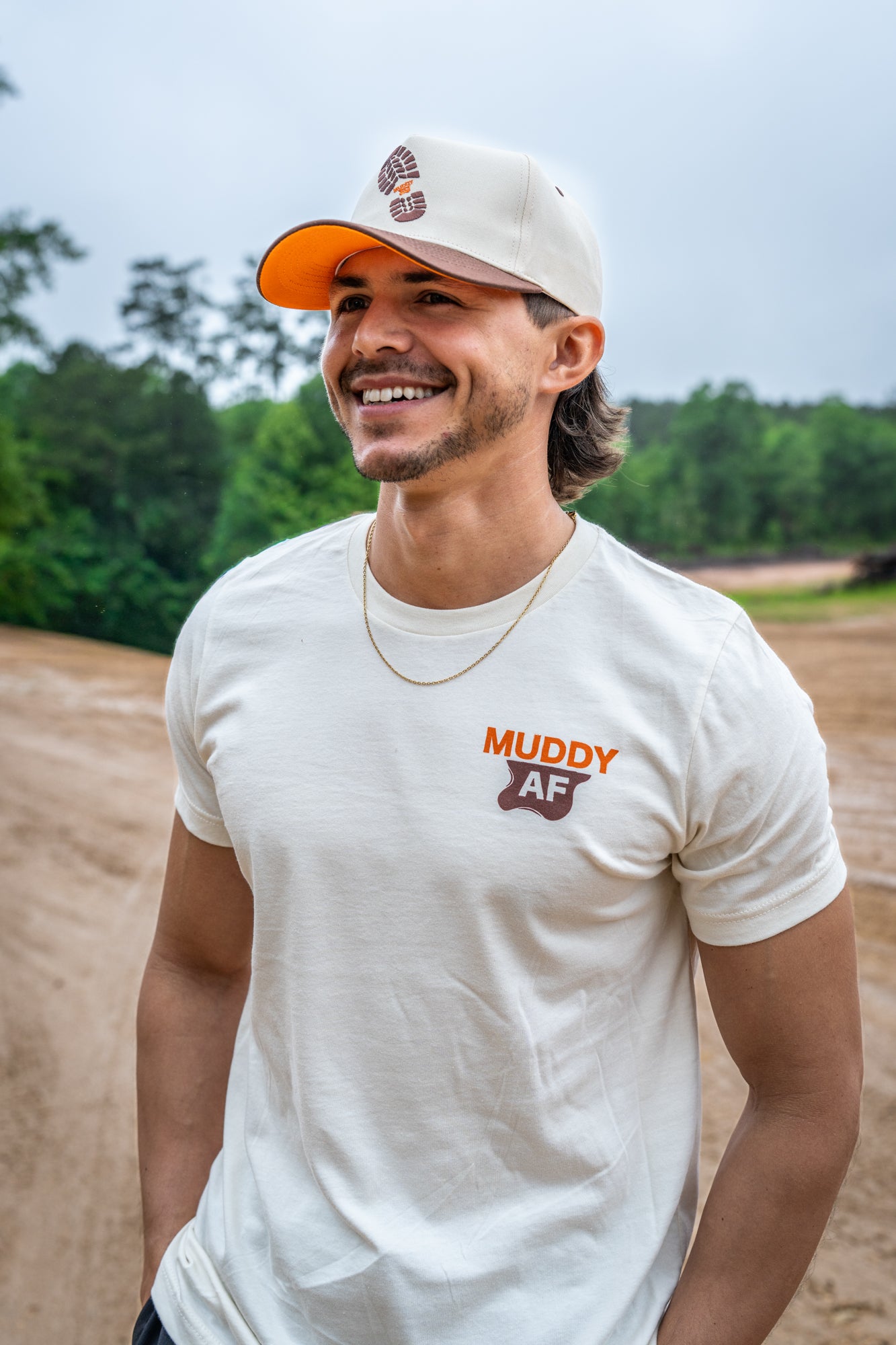 Muddy AF Boot Print Logo Hat